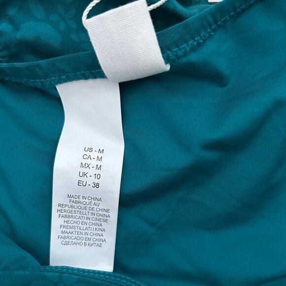 CITRUS Women’s High‎ Waist Bikini Bottom in Jade-Size M - Picture 3 of 4